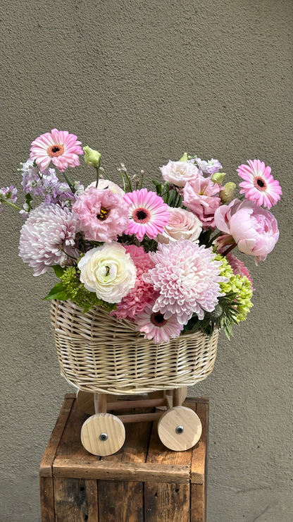 Baby Shower Floral Basket